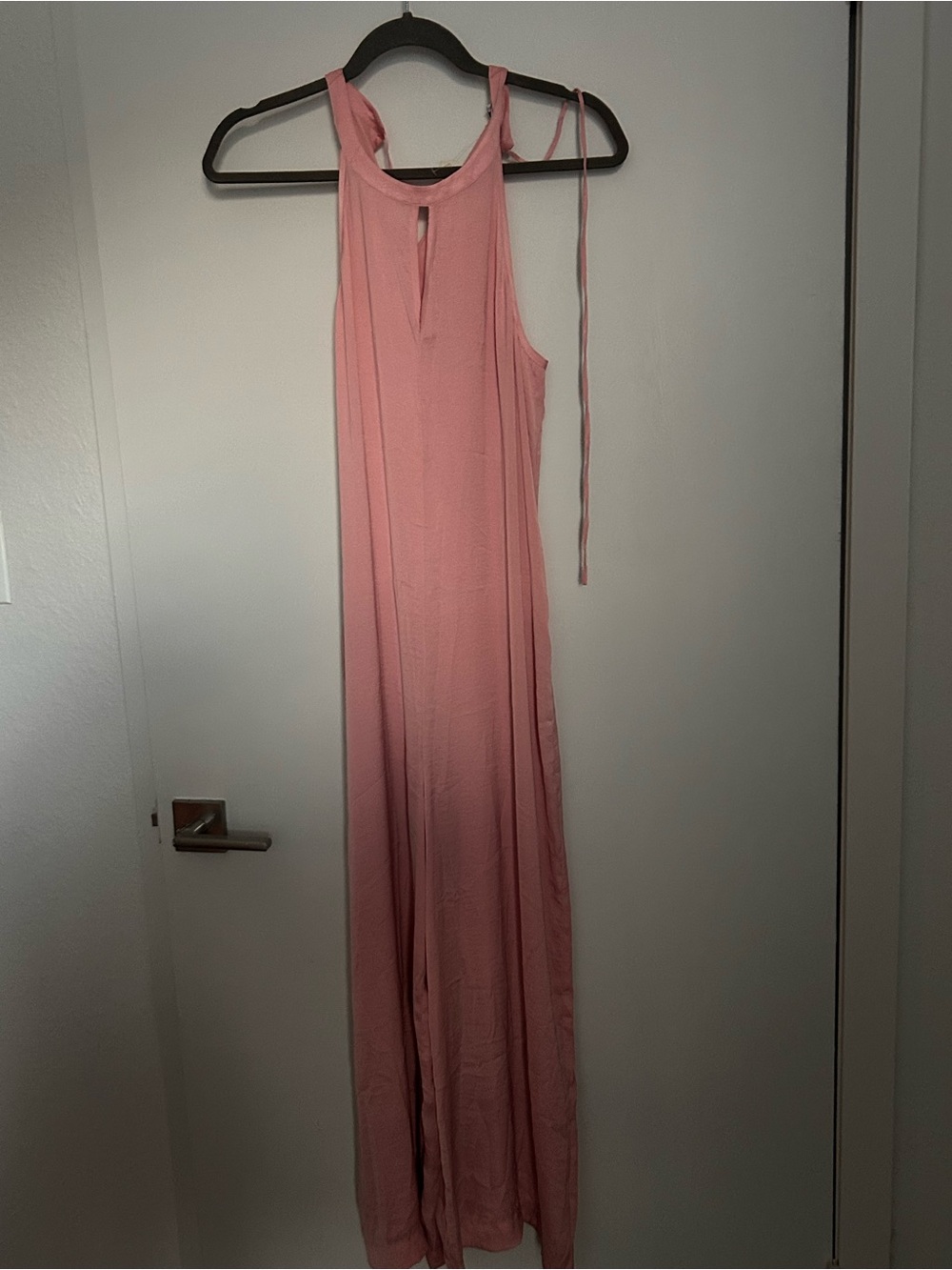 Madewell Soft Pink Halter Wide-Leg Jumpsuit NWT - Picture 5 of 7
